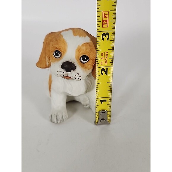 VNTG Homco Charles Cavalier Spaniel  Puppy Dog Figurine #1407 Porcelain 3" - Picture 10 of 10